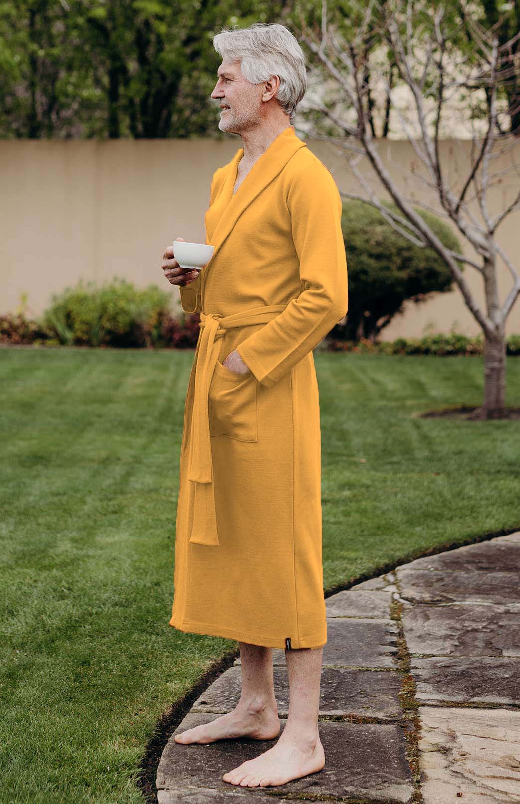 Mustard Yellow Superfine Merino Wool Nightgown 