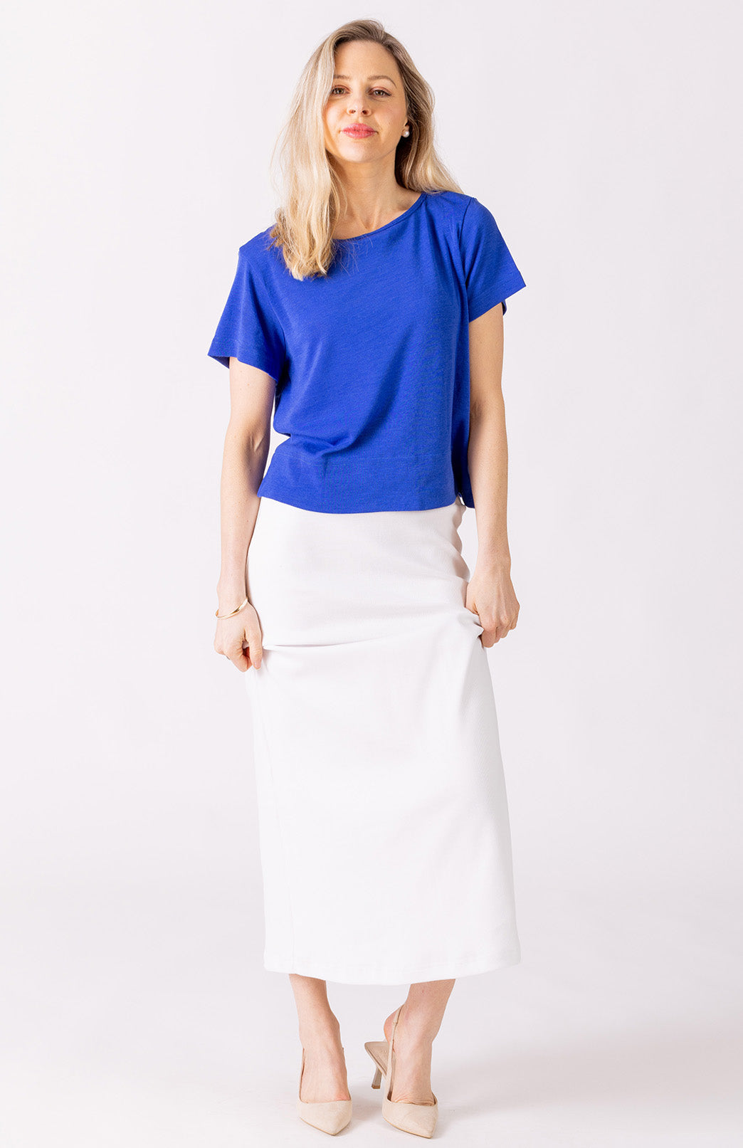 Bluebell Women's Merino Wool Boxy Tee
