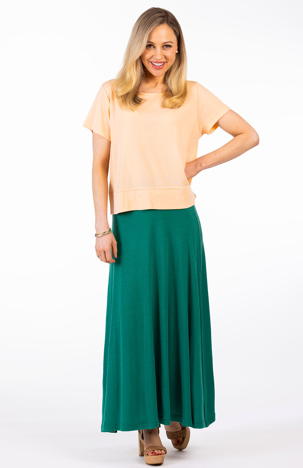 Black Women&#39;s Merino Wool Boxy Tee
