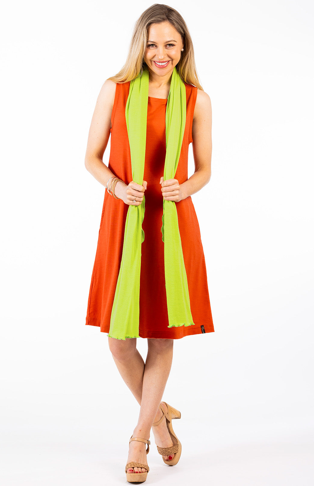 Emmi Dress Women's Merino Wool Sleeveless Swing Dress