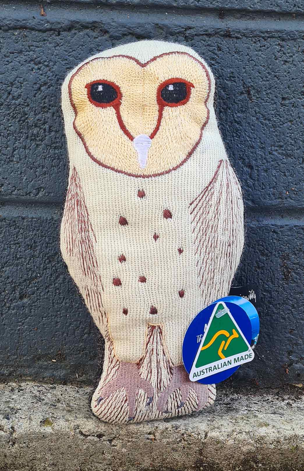 Owl Handmade Australian Animal Plush Toy