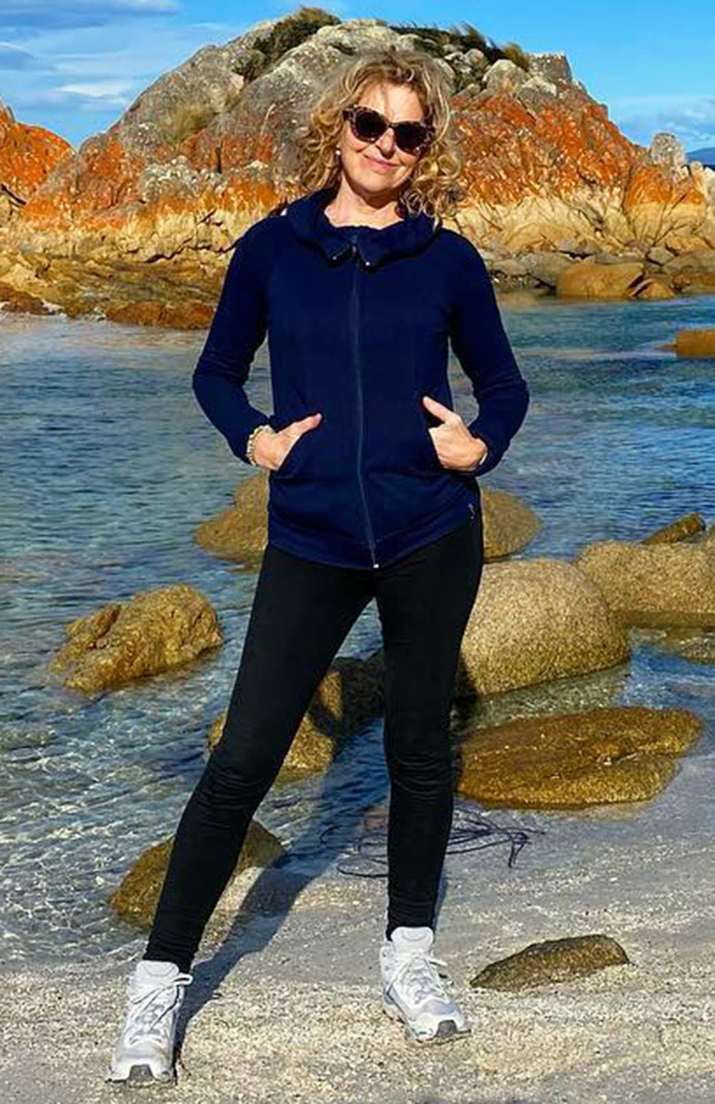 Black Women&#39;s Merino Wool 270gsm Fleece Elastic Waist Thermal Winter Leggings &amp;amp; Yoga Pants 
