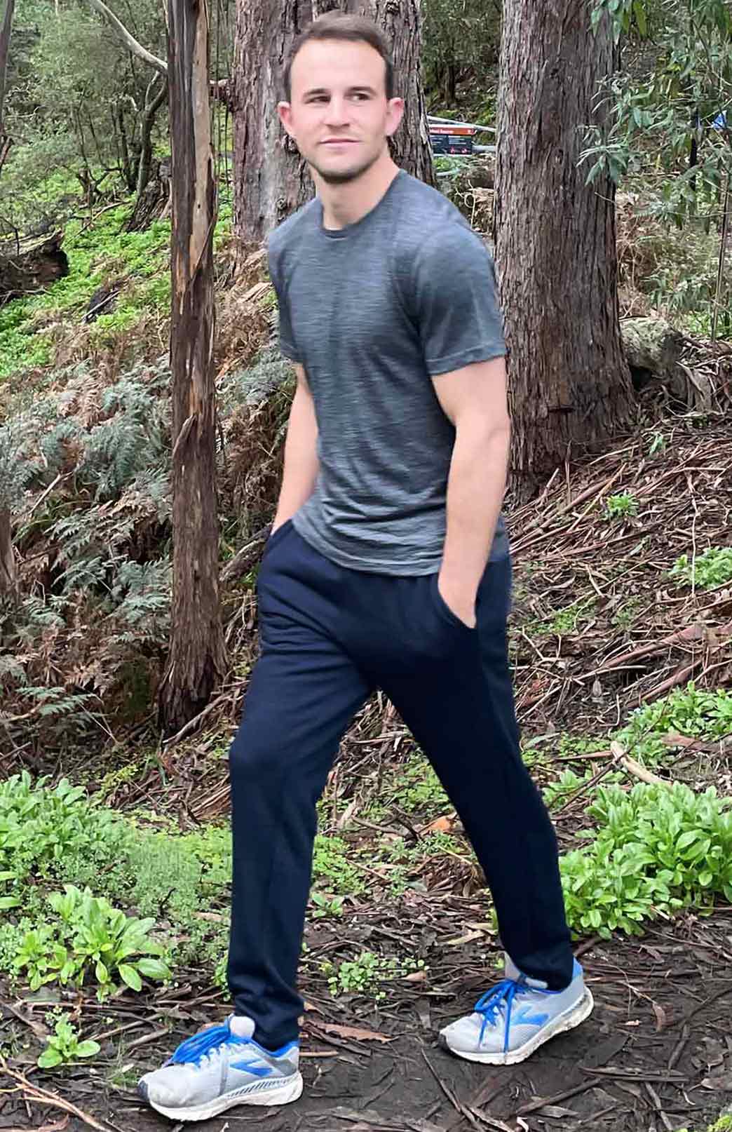 100% Fleece Track Pants Men's Merino Wool Fleece Track Pants