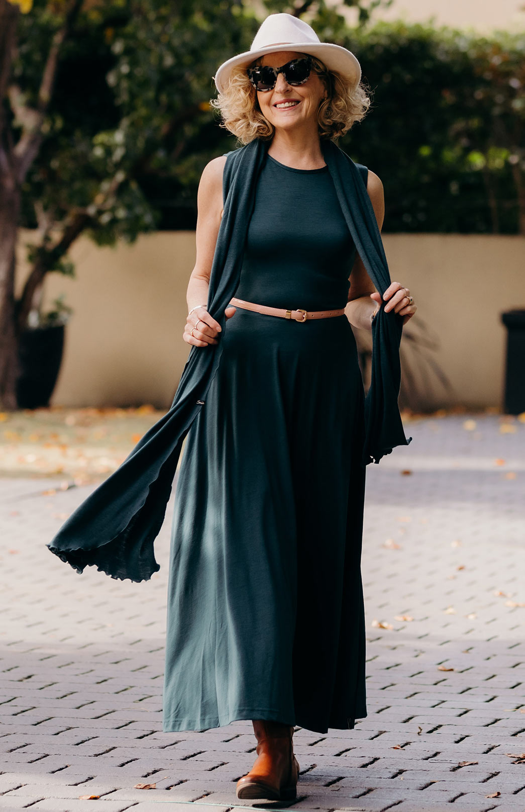 Deep Sea Green Women's Merino Wool Luxury Scarf