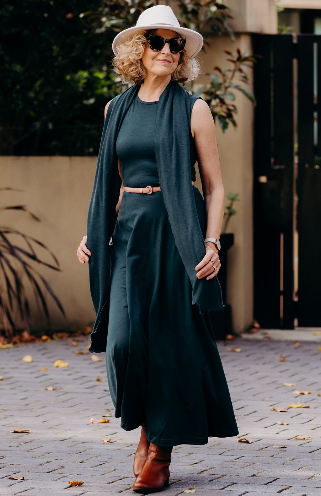 Deep Sea Green Women's Merino Wool Luxury Scarf