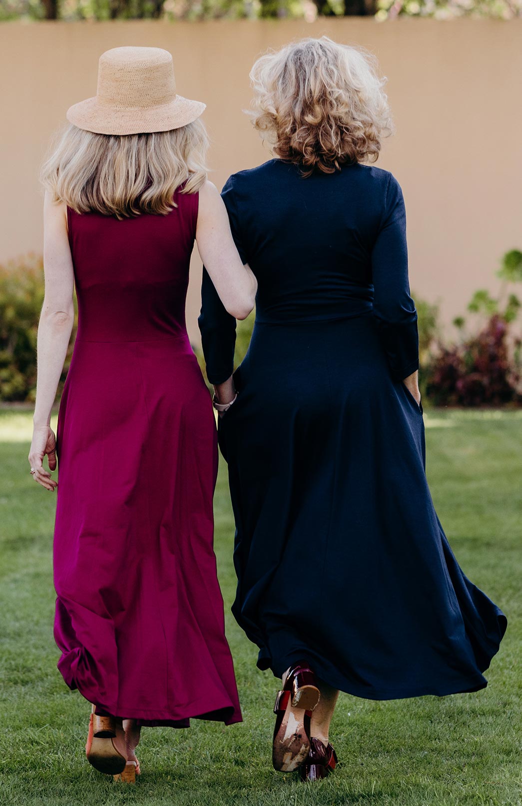 Magenta Women's Merino Wool Sleeveless Dress