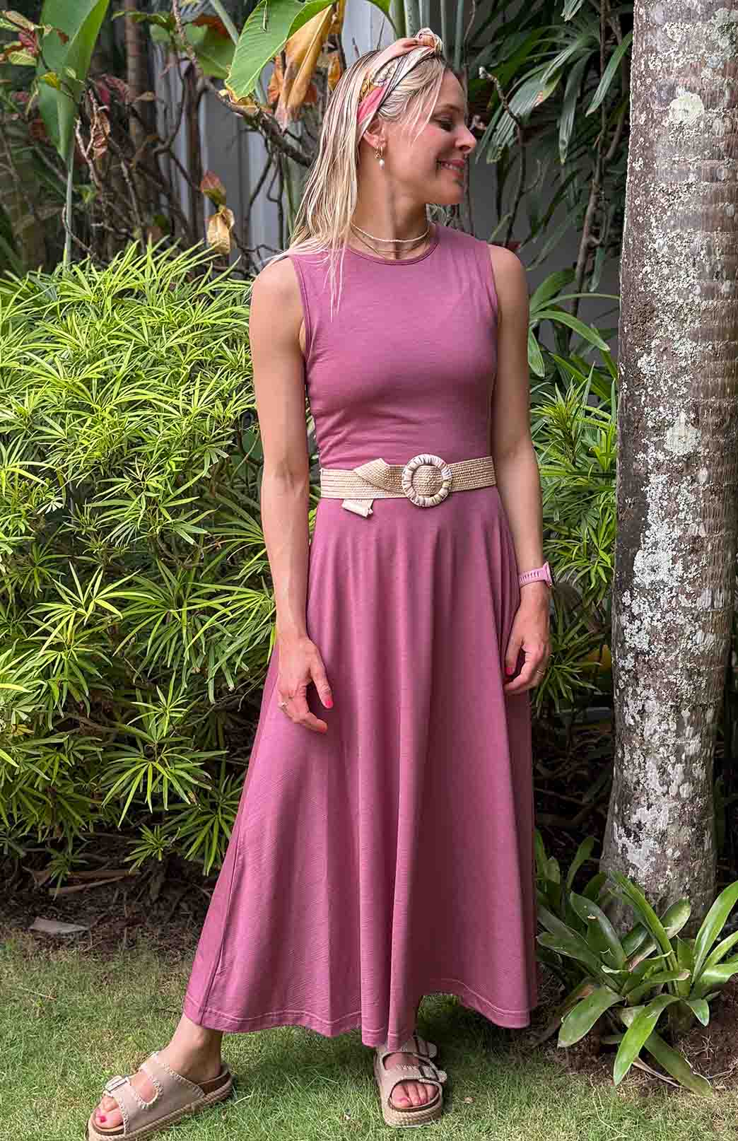 Damson Fig Women's Merino Wool Sleeveless Dress