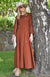 Shiraz Red Women&#39;s Merino Wool 7/8 Sleeve Dress
