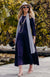 Soft Mocha Women&#39;s Merino Wool 7/8 Sleeve Dress
