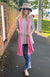 Carnation Pink Women&#39;s Merino Wool Luxury Scarf
