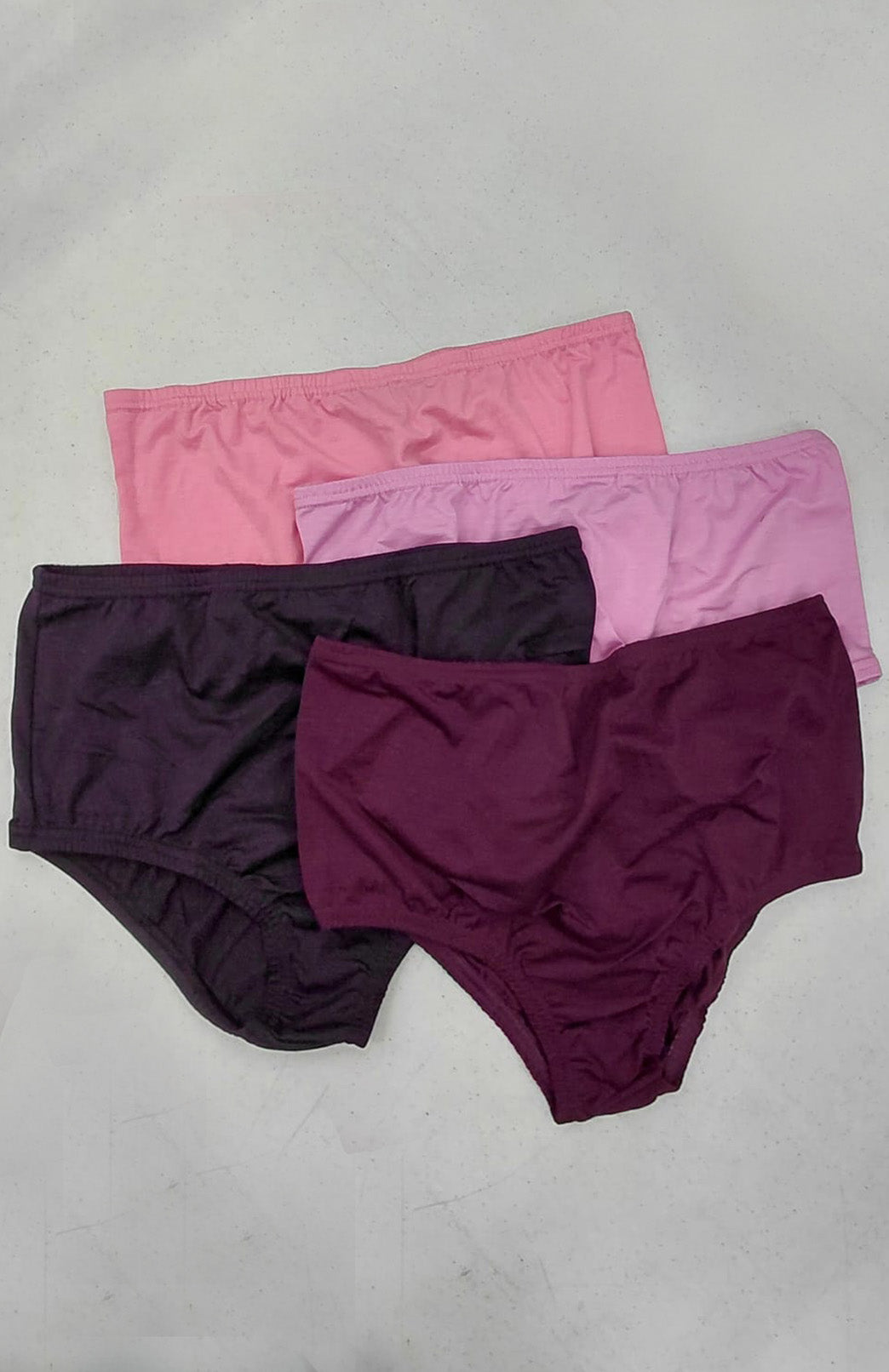 Pink & Purple Tones (solid colour) Women's Merino Wool Full Brief Underwear- Bridget Jones inspired.