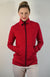Chilli Red Women&#39;s Merino Wool and Modal Fitted Zip Jacket with Hood
