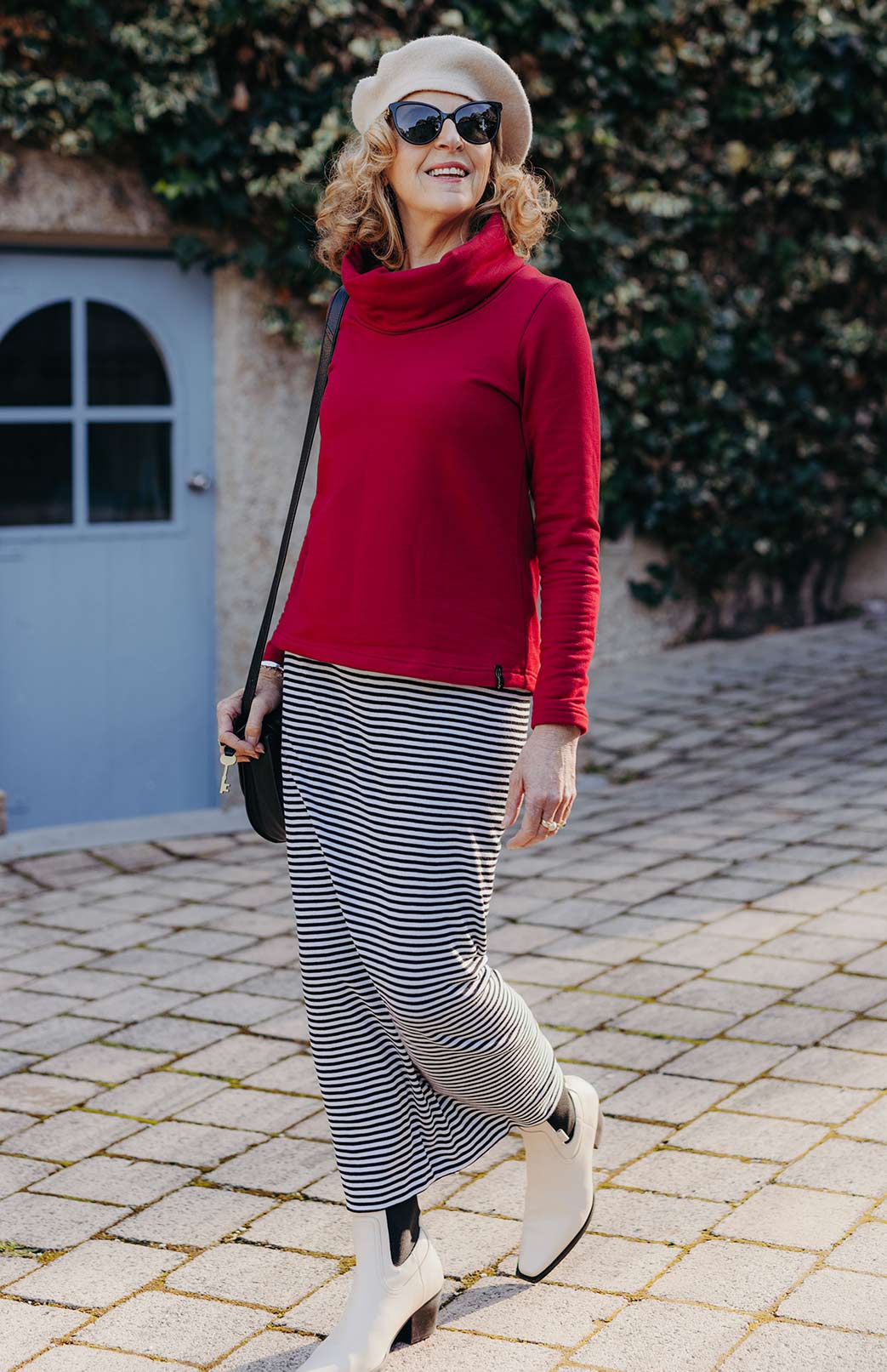 Gerri Top - Fleece Women's Merino Wool Fleece Long Sleeve Cowl Neck Top