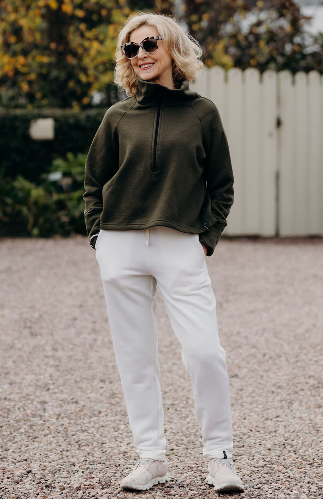 Ivory Women's Merino Wool Fleece Track Pants