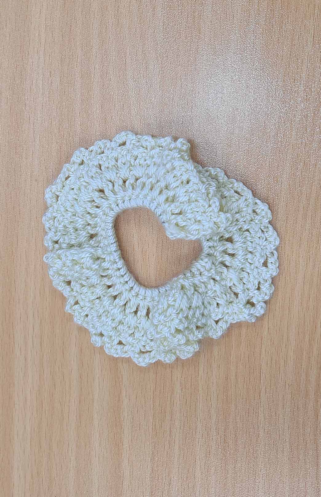 Hand Knit Crochet Scrunchie Australian Fabric Crochet Scrunchie
