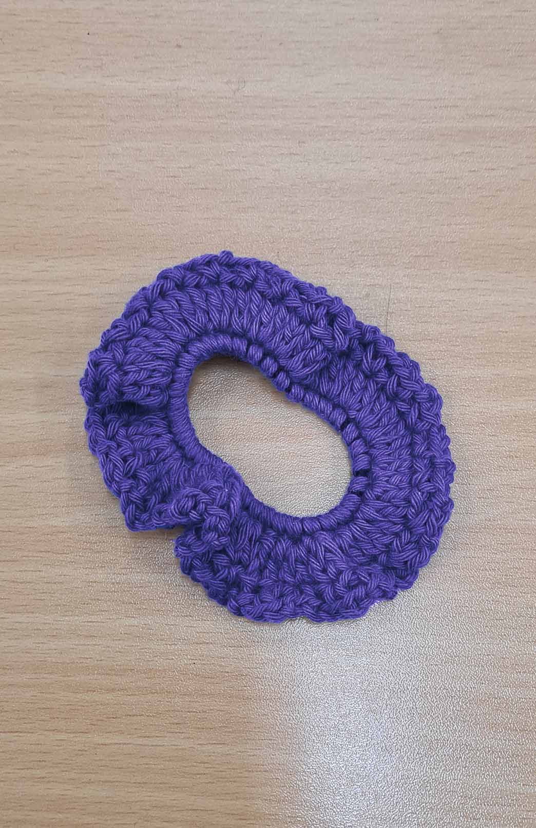 Bluebell Australian Fabric Crochet Scrunchie