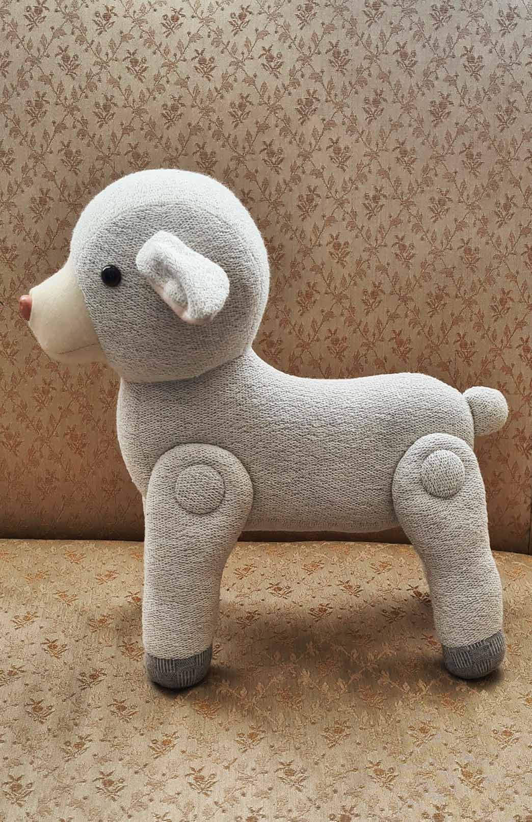 Sheep - Ivory One-of-a-kind Tasmanian Handmade Smitten Merino Collectors Plush Toy