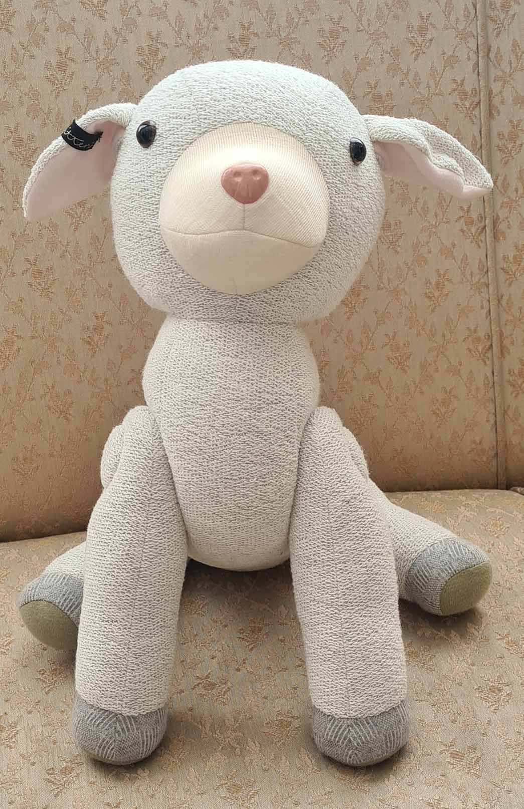 Sheep - Ivory One-of-a-kind Tasmanian Handmade Smitten Merino Collectors Plush Toy