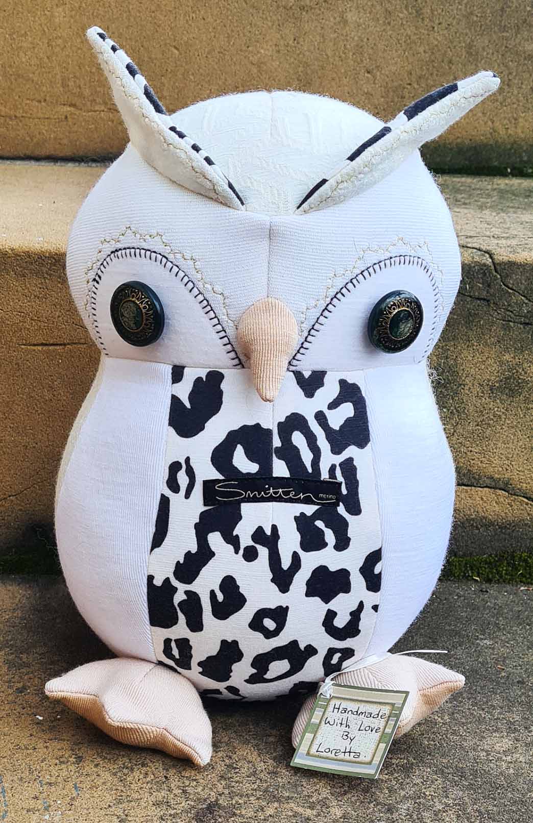 Handmade Collectable Charity Plush Toy One-of-a-kind Tasmanian Handmade Smitten Merino Collectors Plush Toy