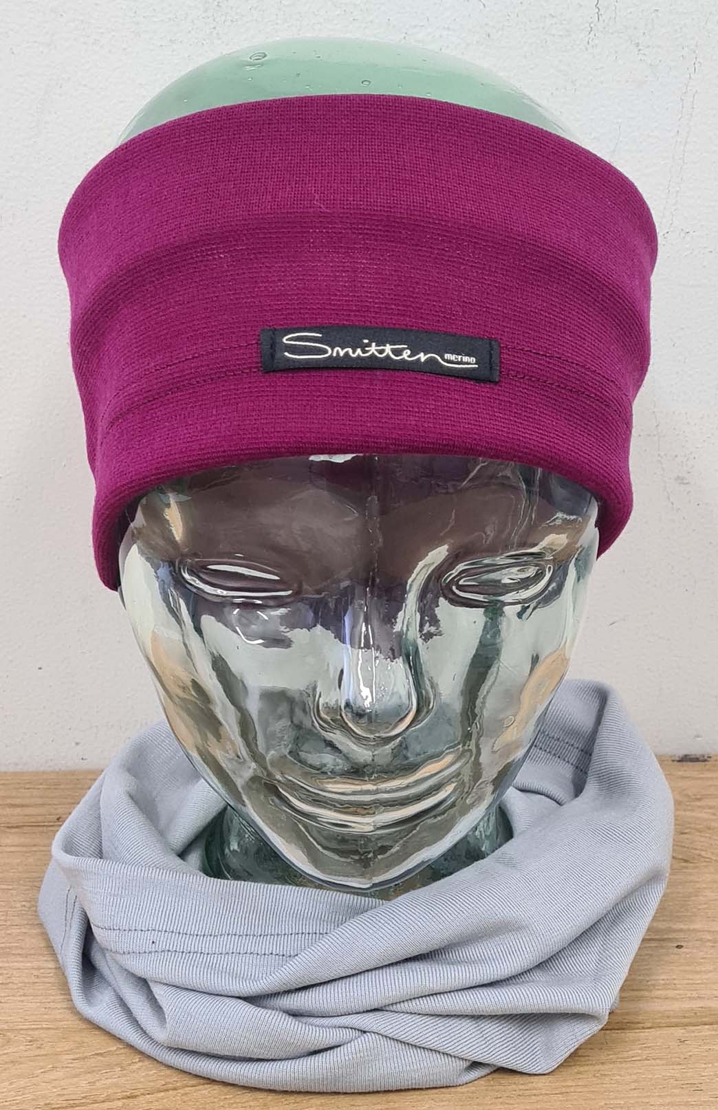 Magenta Unisex Merino Wool Thermal Headband