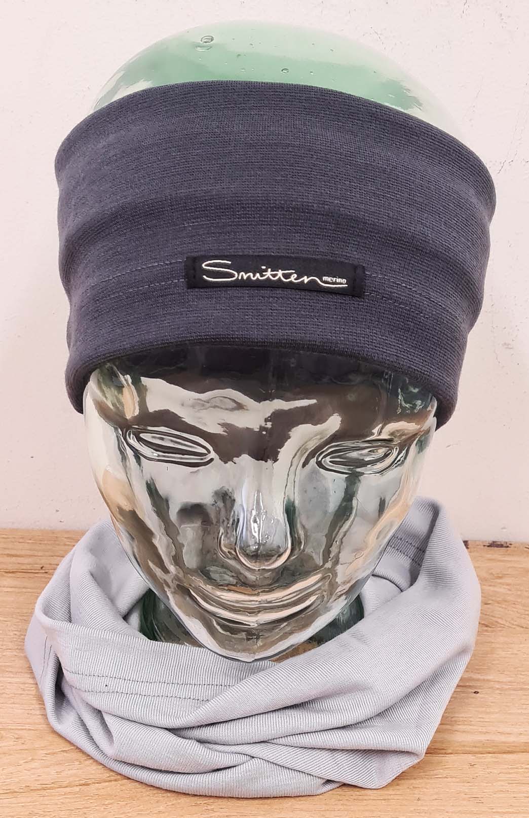 Steel Grey Unisex Merino Wool Thermal Headband