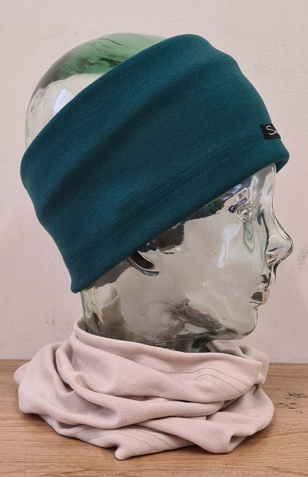 Deep Sea Green Unisex Merino Wool Thermal Headband