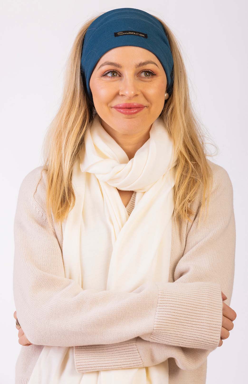 Storm Teal Unisex Merino Wool Thermal Headband

