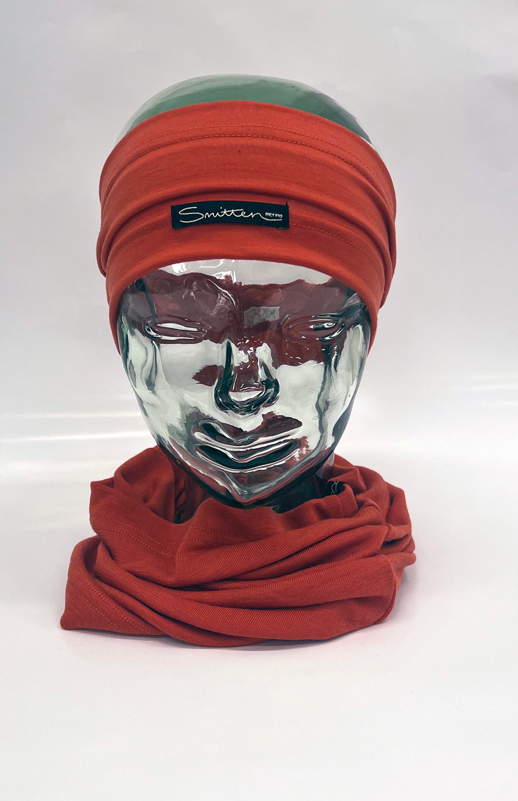 Burnt Orange Unisex Merino Wool Thermal Headband