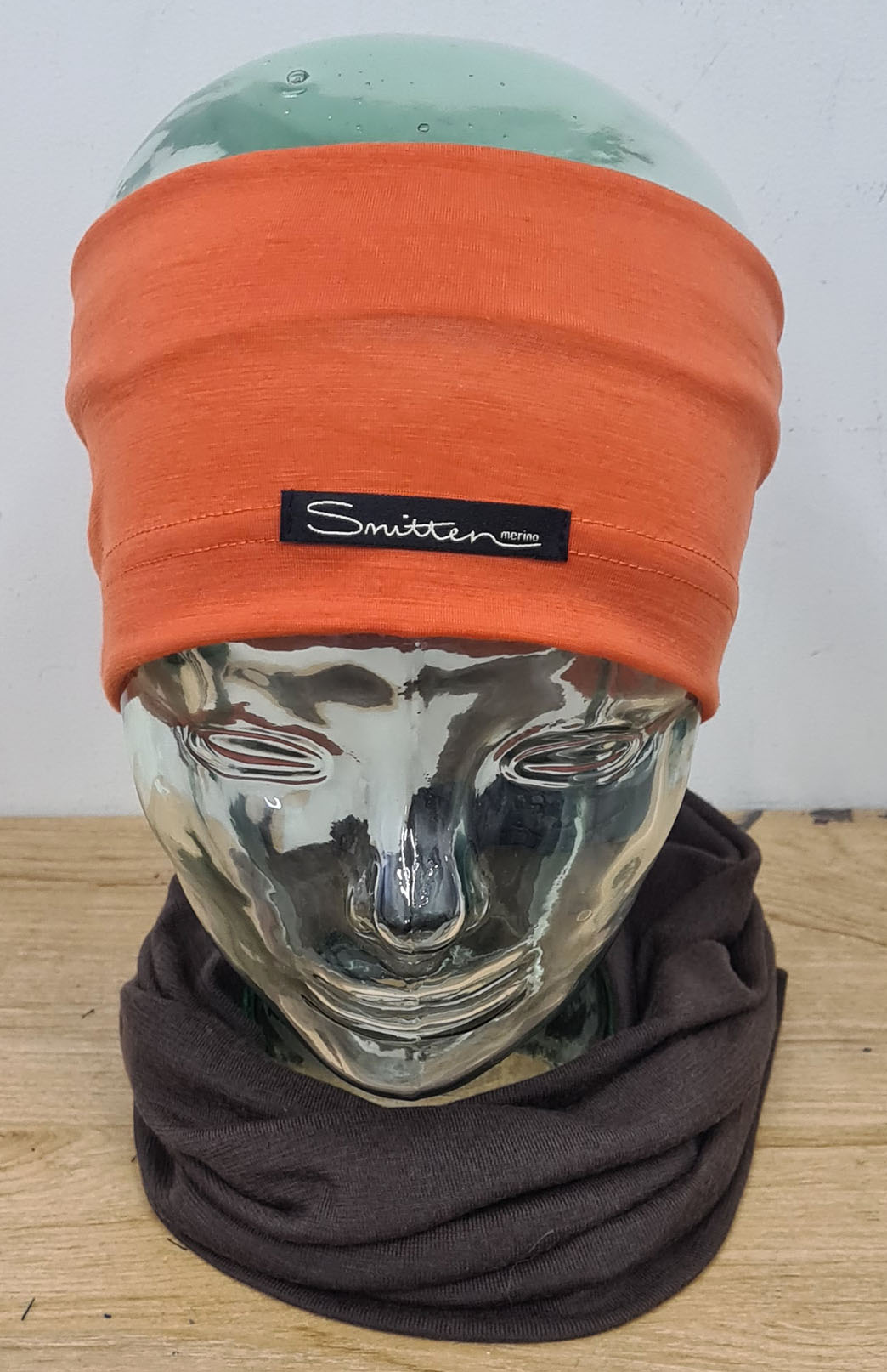 Burnt Orange Unisex Merino Wool Thermal Headband