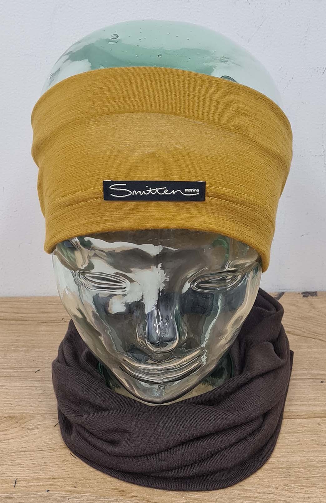 Dark Mustard Unisex Merino Wool Thermal Headband