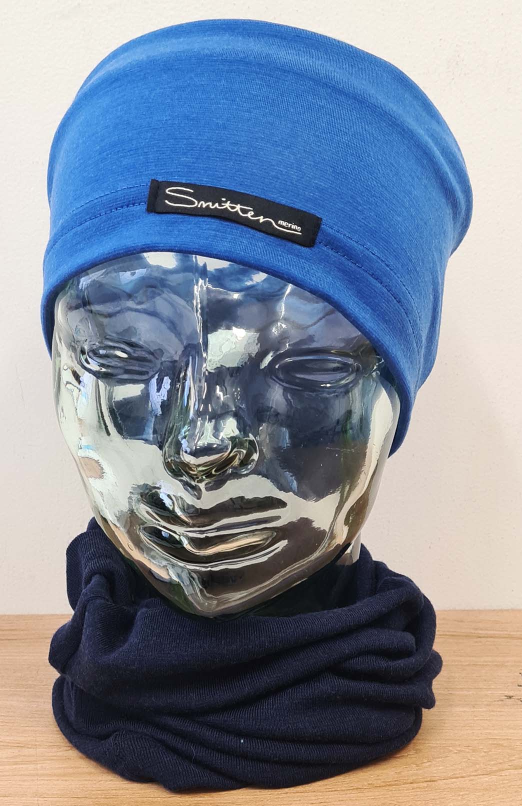 French Blue Unisex Merino Wool Thermal Headband