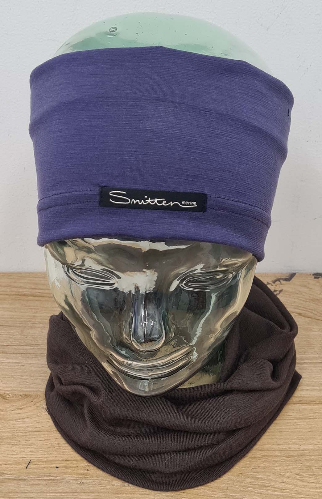 Grape Purple Unisex Merino Wool Thermal Headband