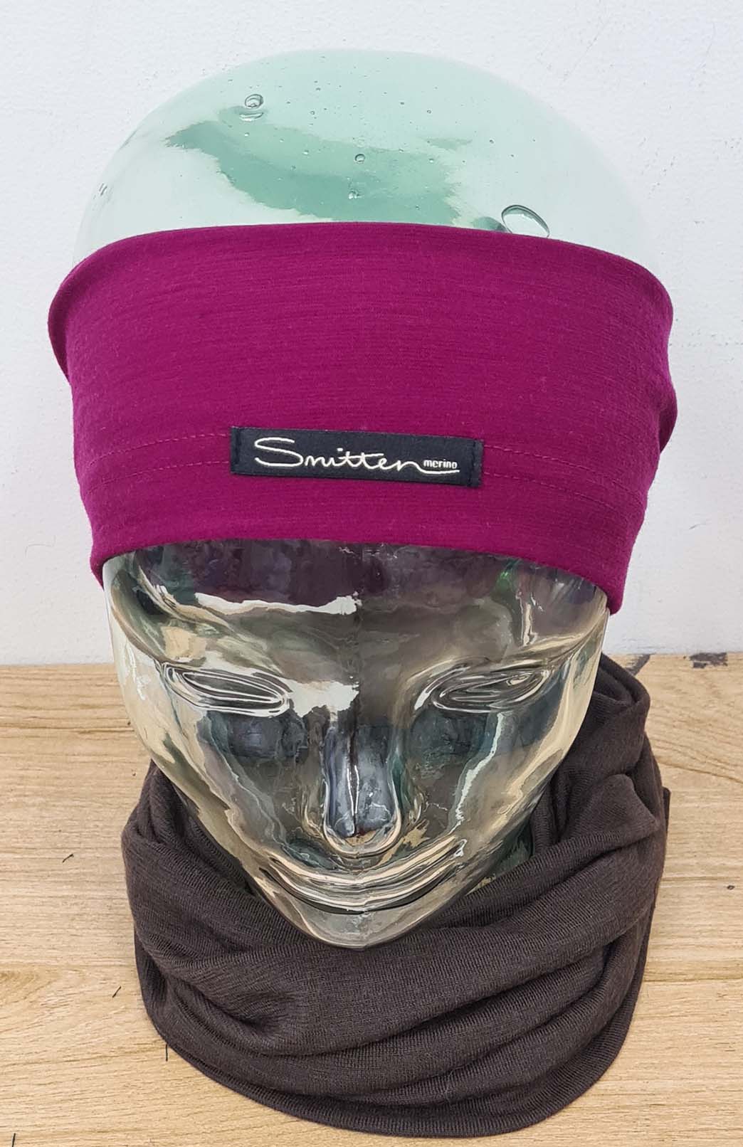 Magenta Unisex Merino Wool Thermal Headband