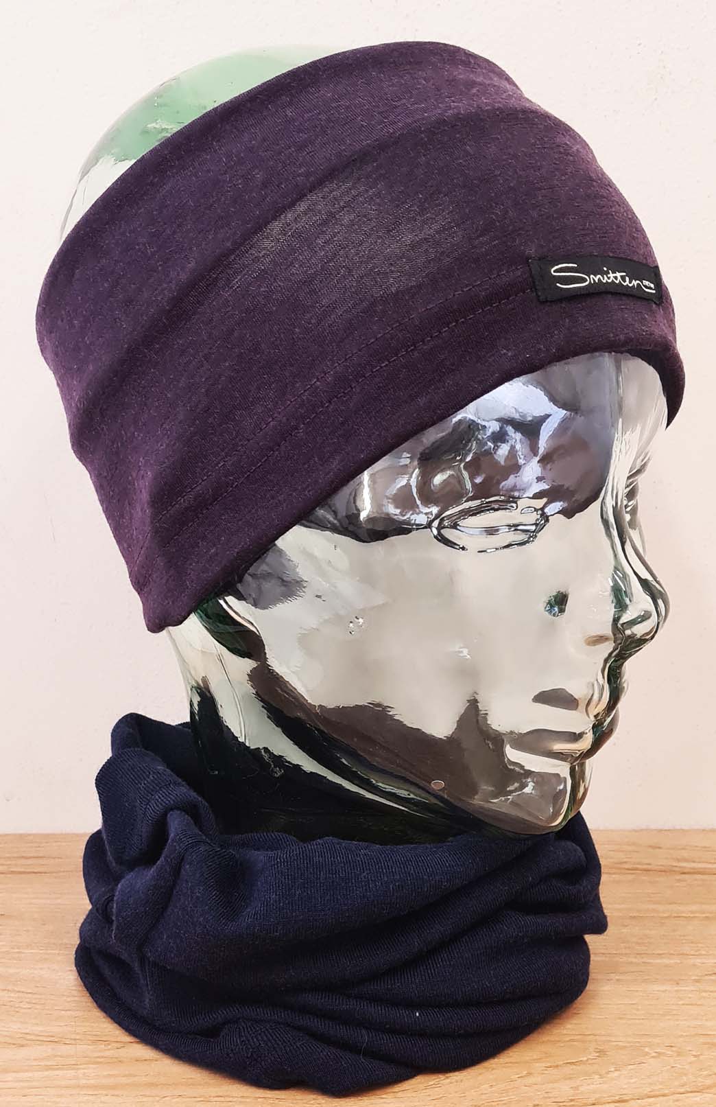 Mulberry Purple Unisex Merino Wool Thermal Headband