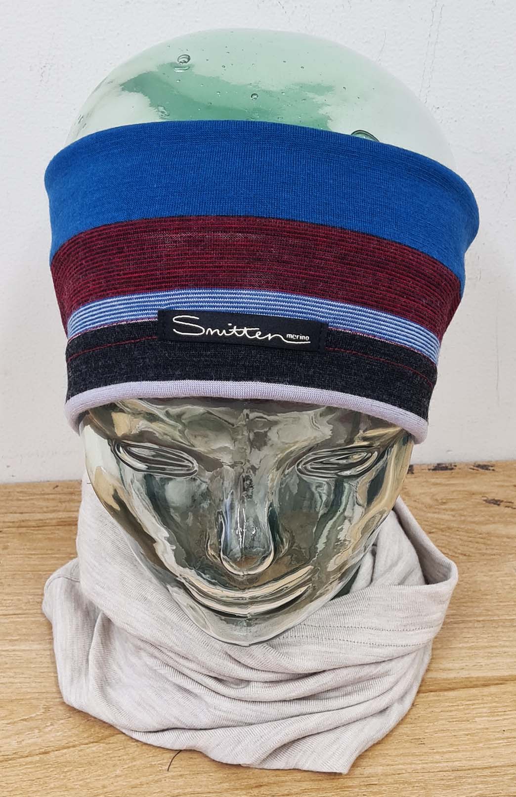 Teal Chilli Charcoal Unisex Merino Wool Thermal Headband