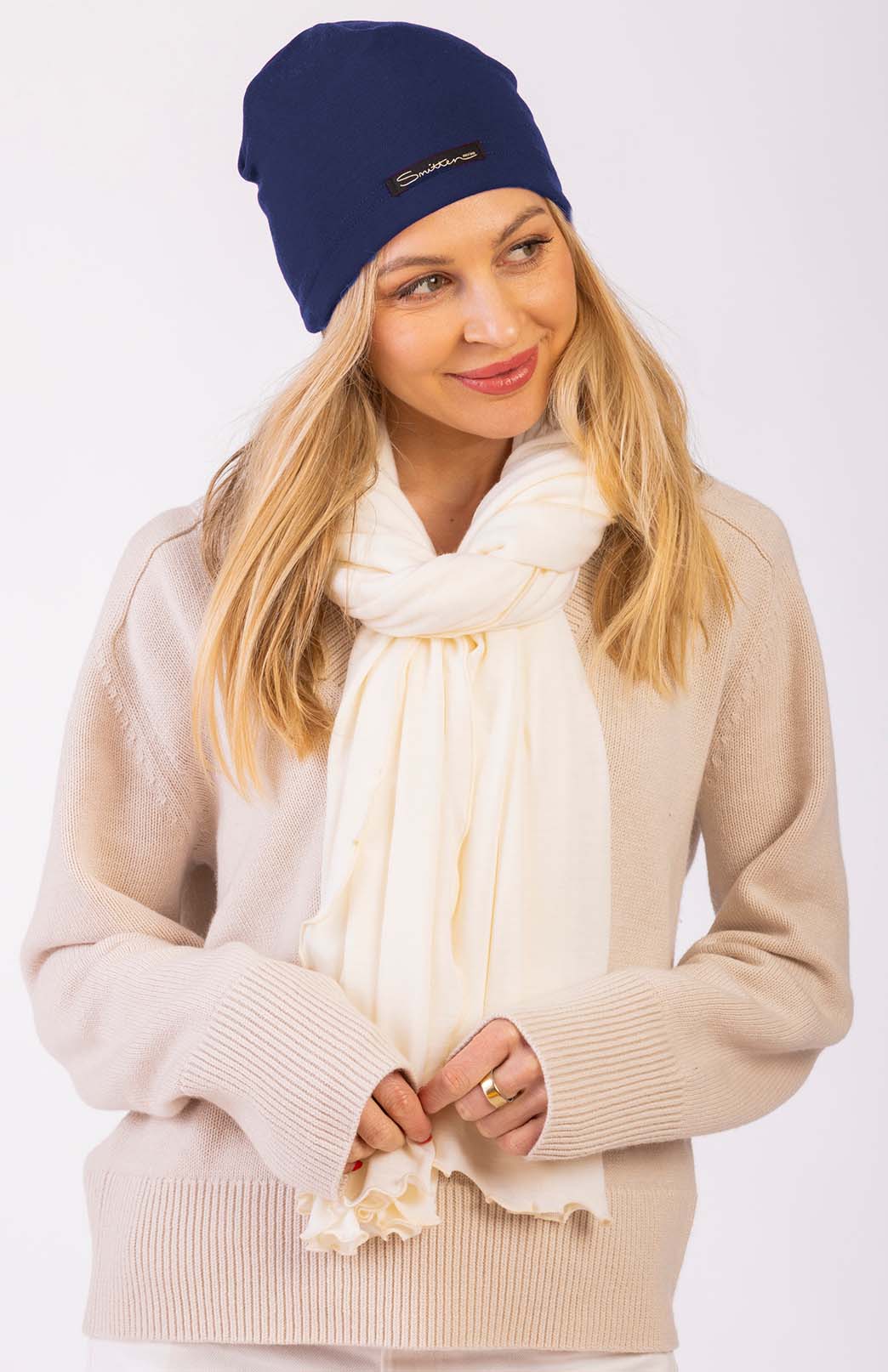 Indigo Blue Unisex Merino Wool Thermal (360g) Beanie