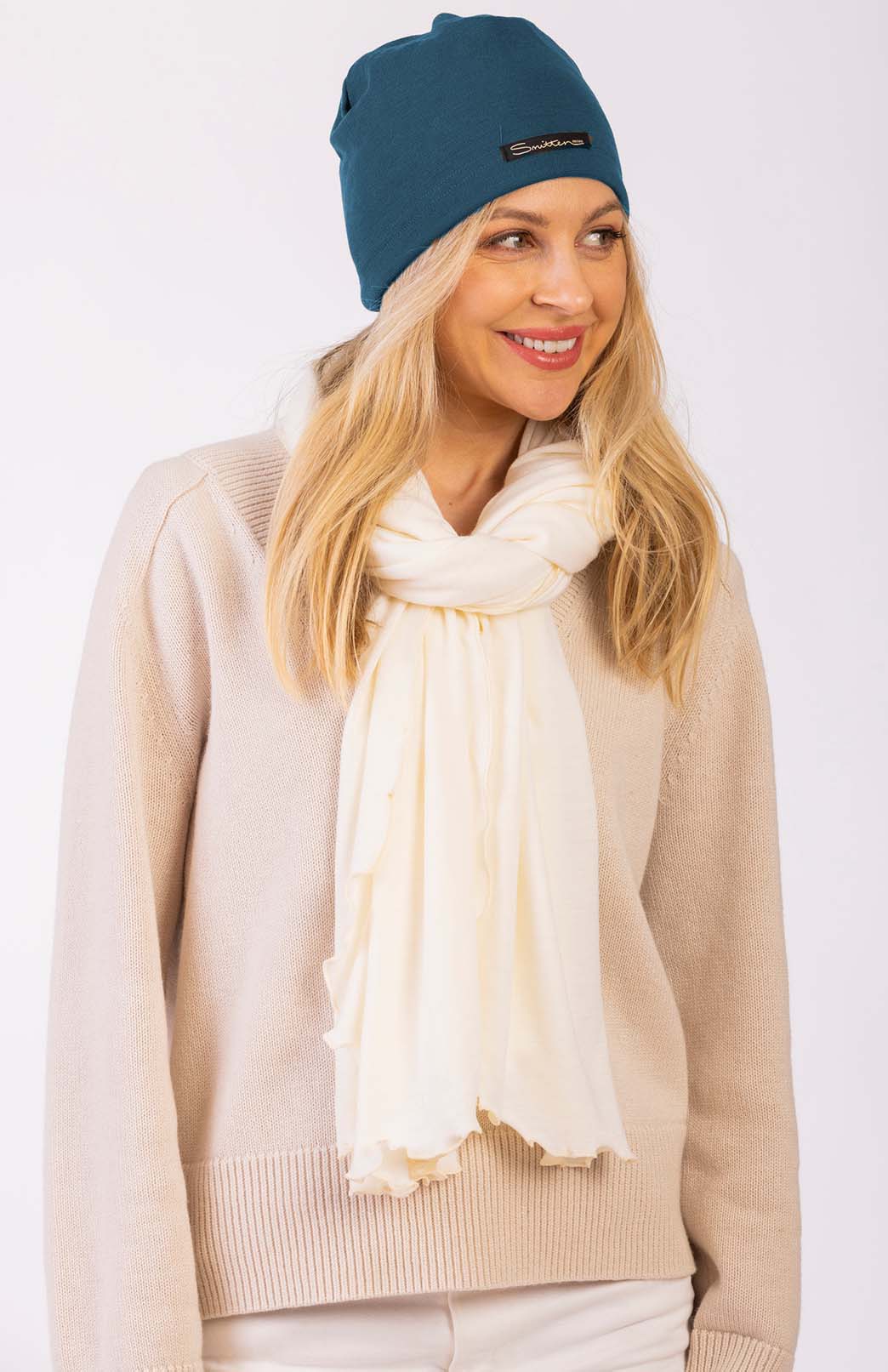 Storm Teal Unisex Merino Wool Thermal (360g) Beanie