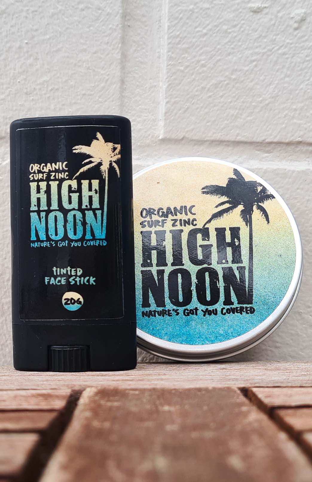 High Noon Zinc Range Organic Tinted Face &amp; Body Surf Zinc