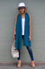 Teal Women&#39;s Merino Wool Plain Scarf
