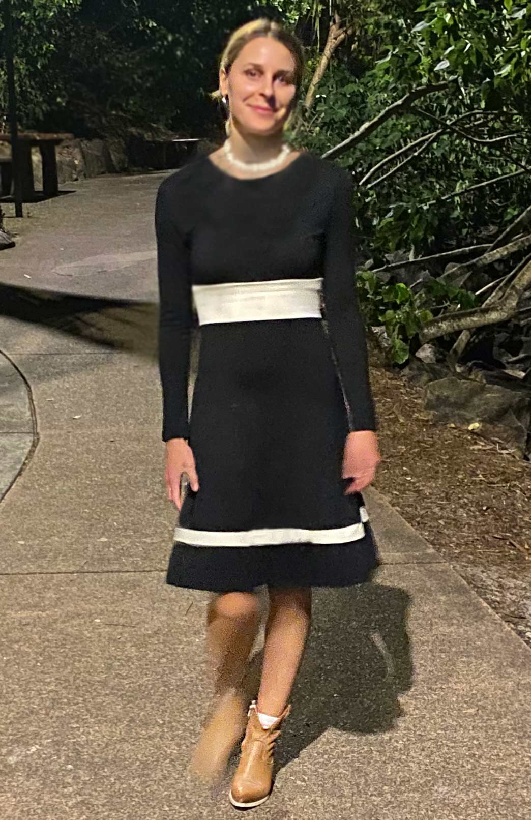 Pre Loved: Indi Dress (size 12) Women's Merino Wool Long Sleeve Fitted Dress