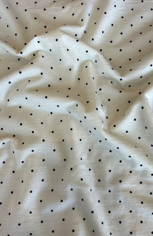 Vintage Ivory & Black Spot