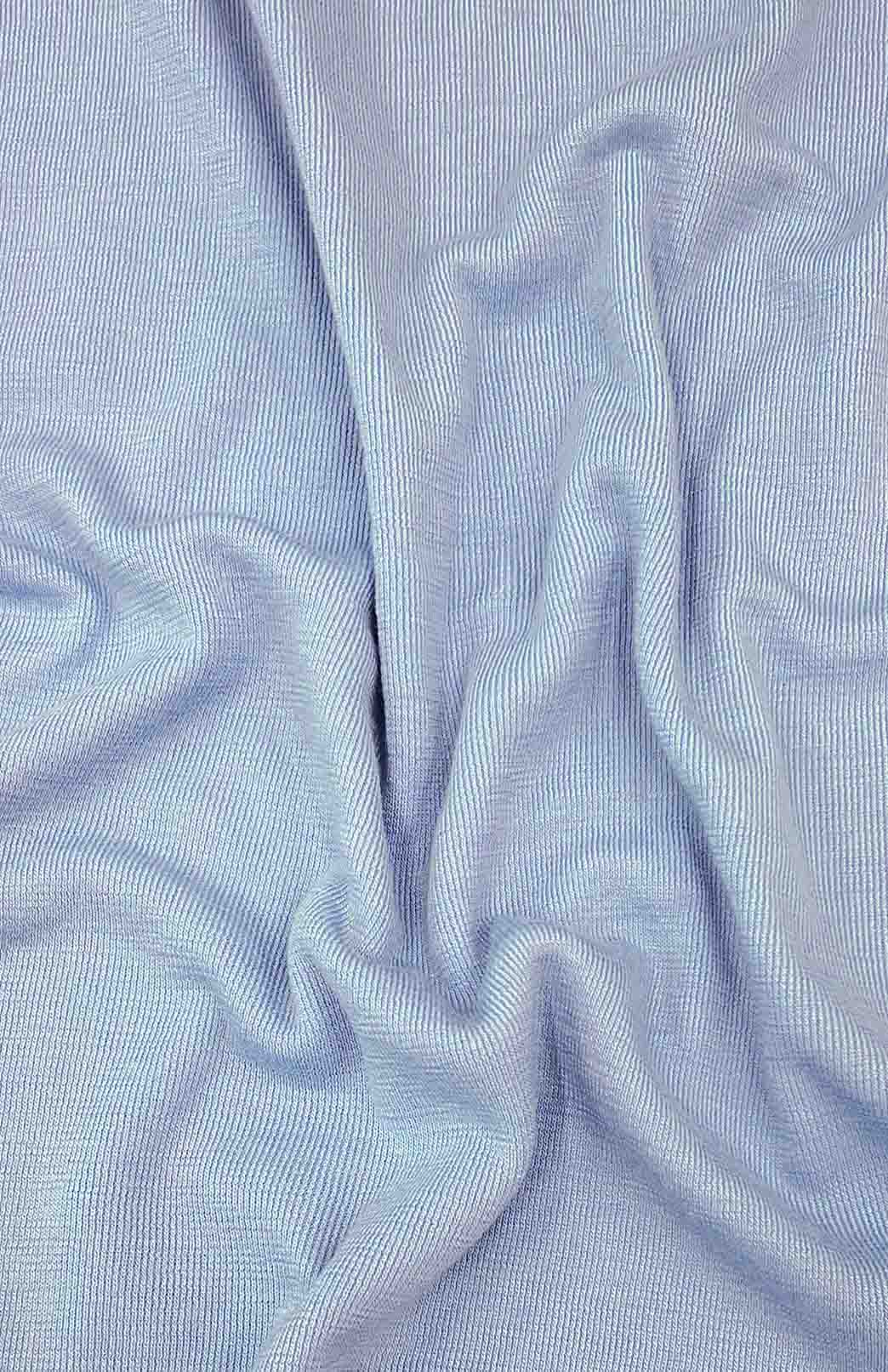 Jacaranda Blue Superfine Merino Wool Dressing Gown