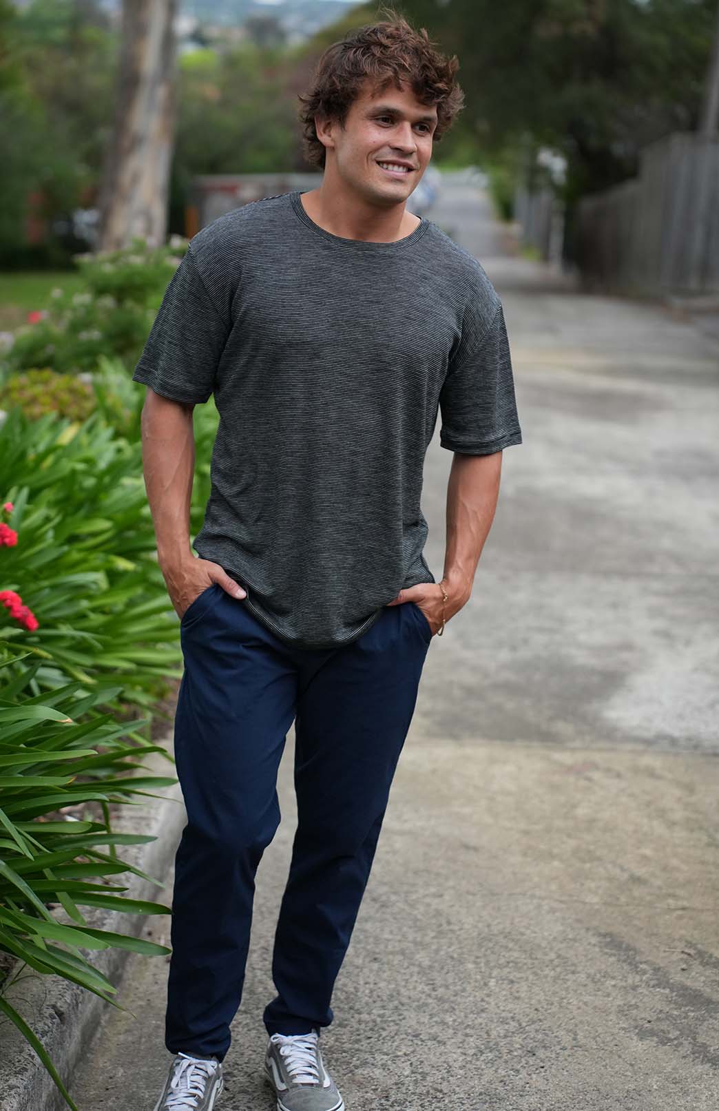 Steel Grey Men&#39;s &quot;Big &amp;amp; Tall&quot; Loose Fit Crew Neck T-Shirt (Fits 2XL-5XL)
