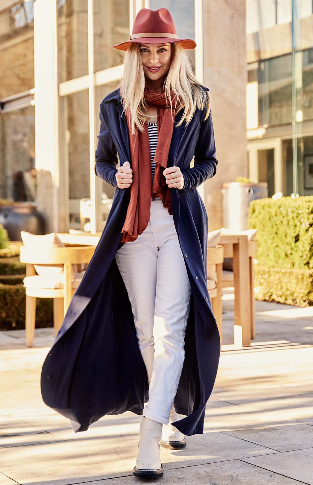 Our model wearing Lauren Shirt Dress