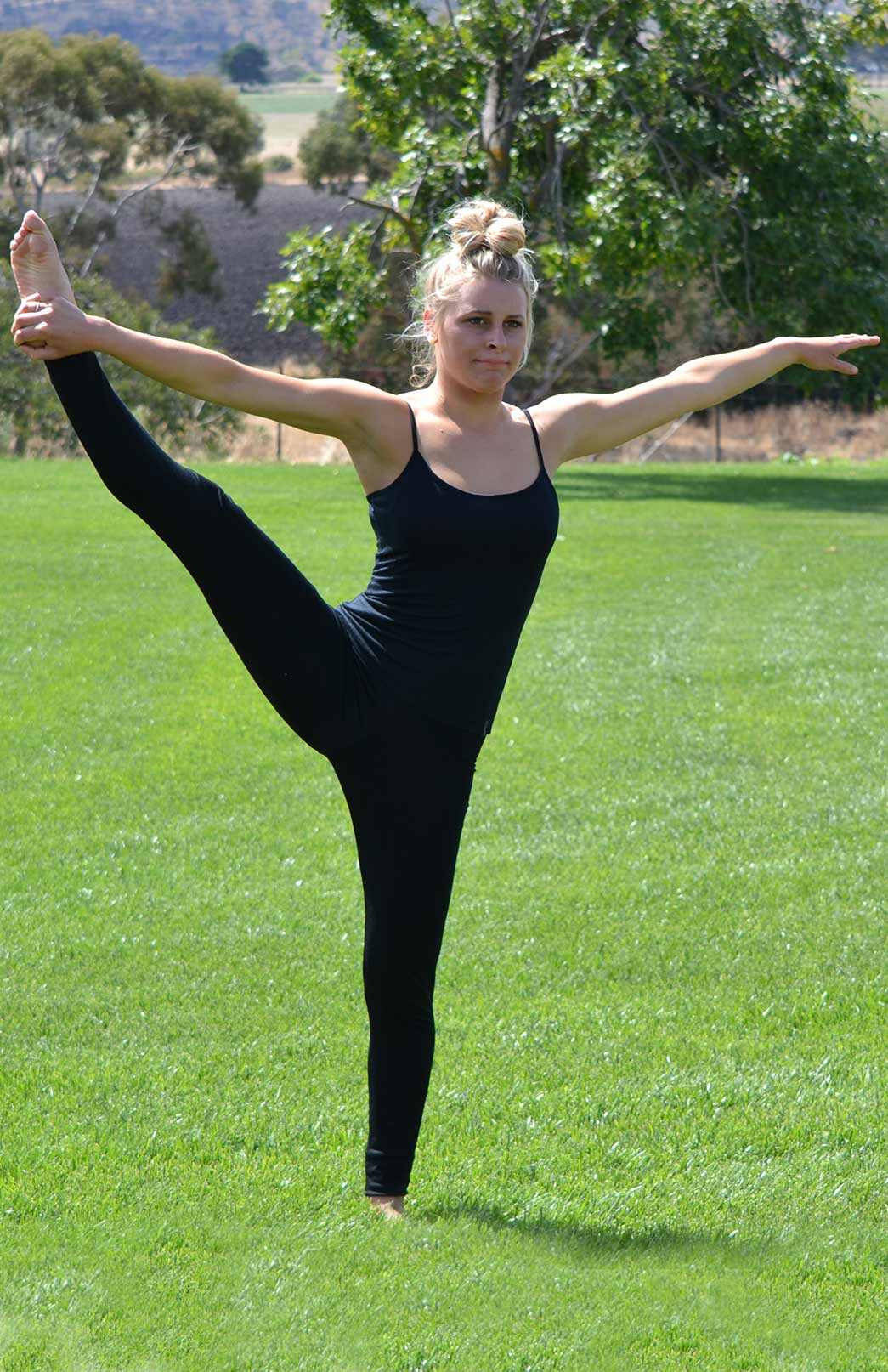 Black Women's 230g Merino Wool High Waisted Leggings &amp; Yoga Pants 