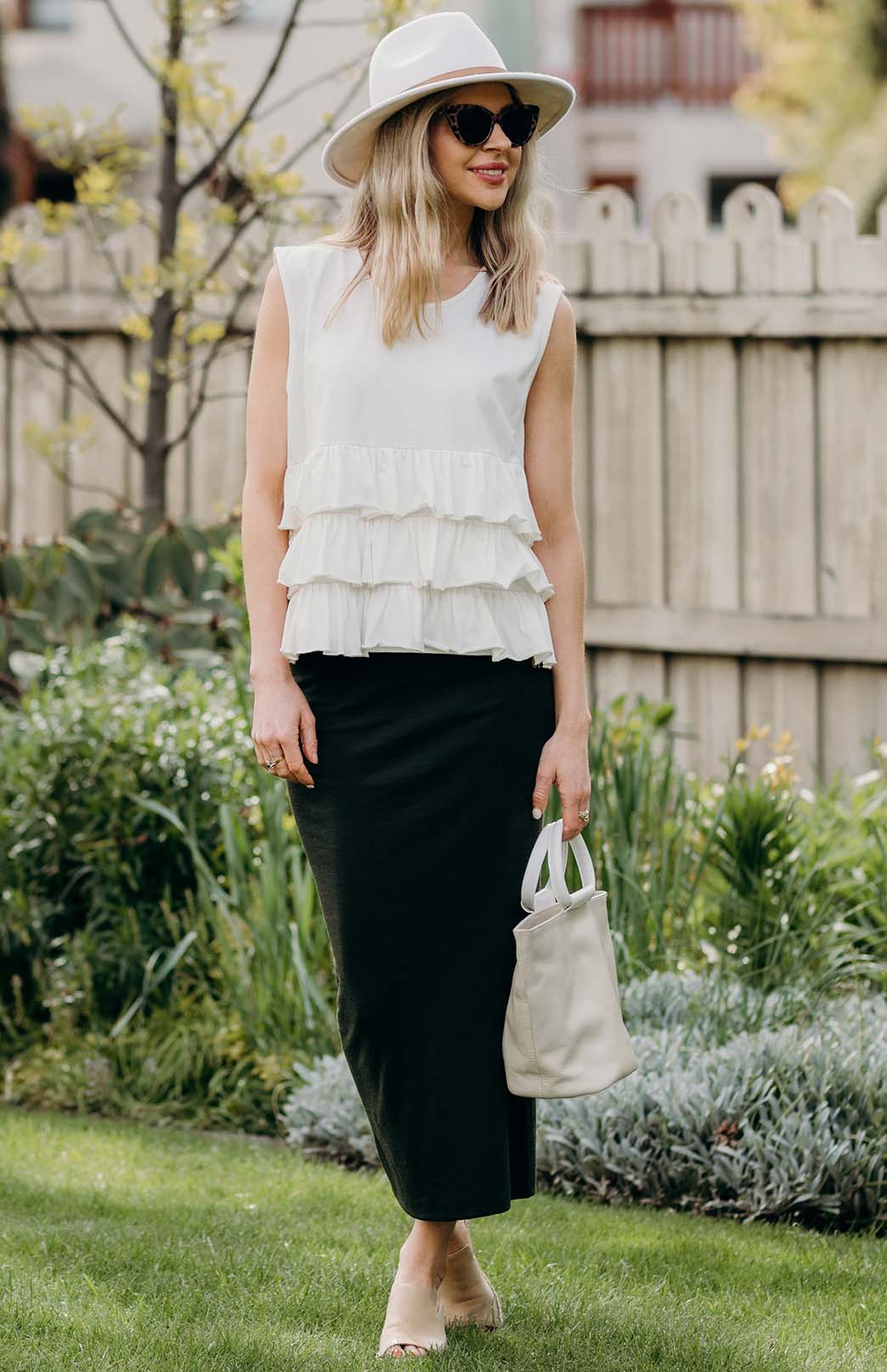 Light Grey Marl Women&#39;s Merino Wool Long Tube Skirt
