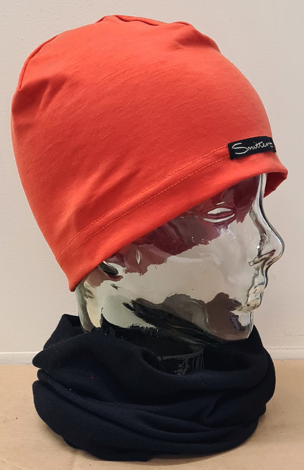 Burnt Orange Unisex Merino Wool Skull Cap Lightweight (170g) Beanie