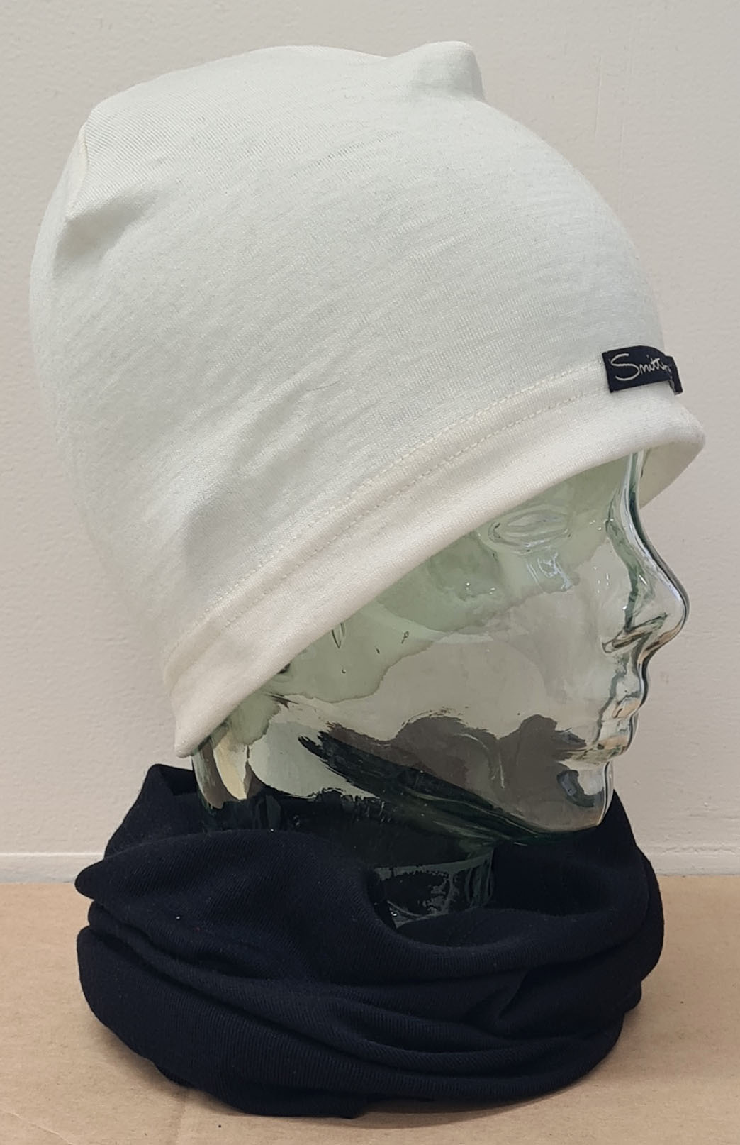 Ivory Unisex Merino Wool Skull Cap Lightweight (170g) Beanie