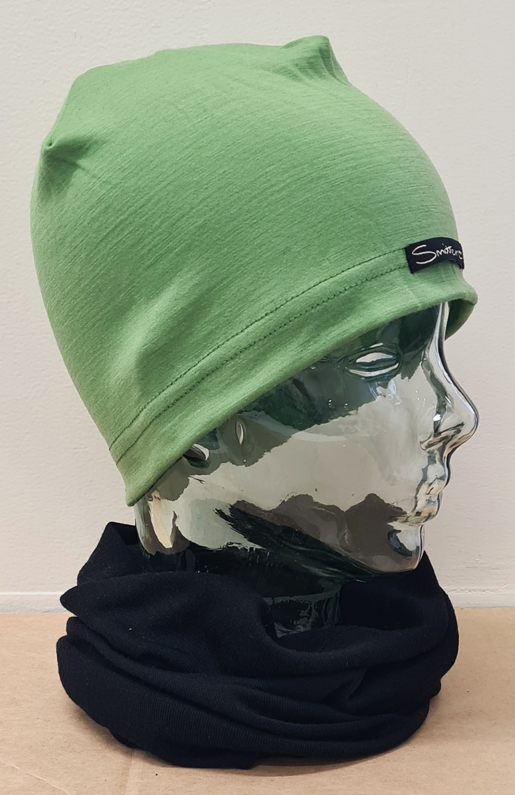 Pistachio Green Unisex Merino Wool Skull Cap Lightweight (170g) Beanie