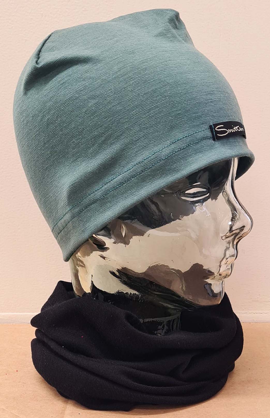 Sage Green Unisex Merino Wool Skull Cap Lightweight (170g) Beanie